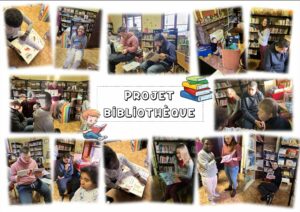 Les élèves de Forme 1 TEACCH, année 2023-2024 : projet bibliothèque