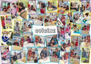 Les élèves de Forme 1 TEACCH, année 2023-2024 : cuisine