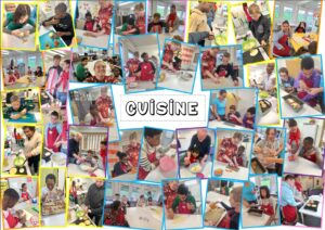 Les élèves de Forme 1 TEACCH, année 2023-2024 : cuisine