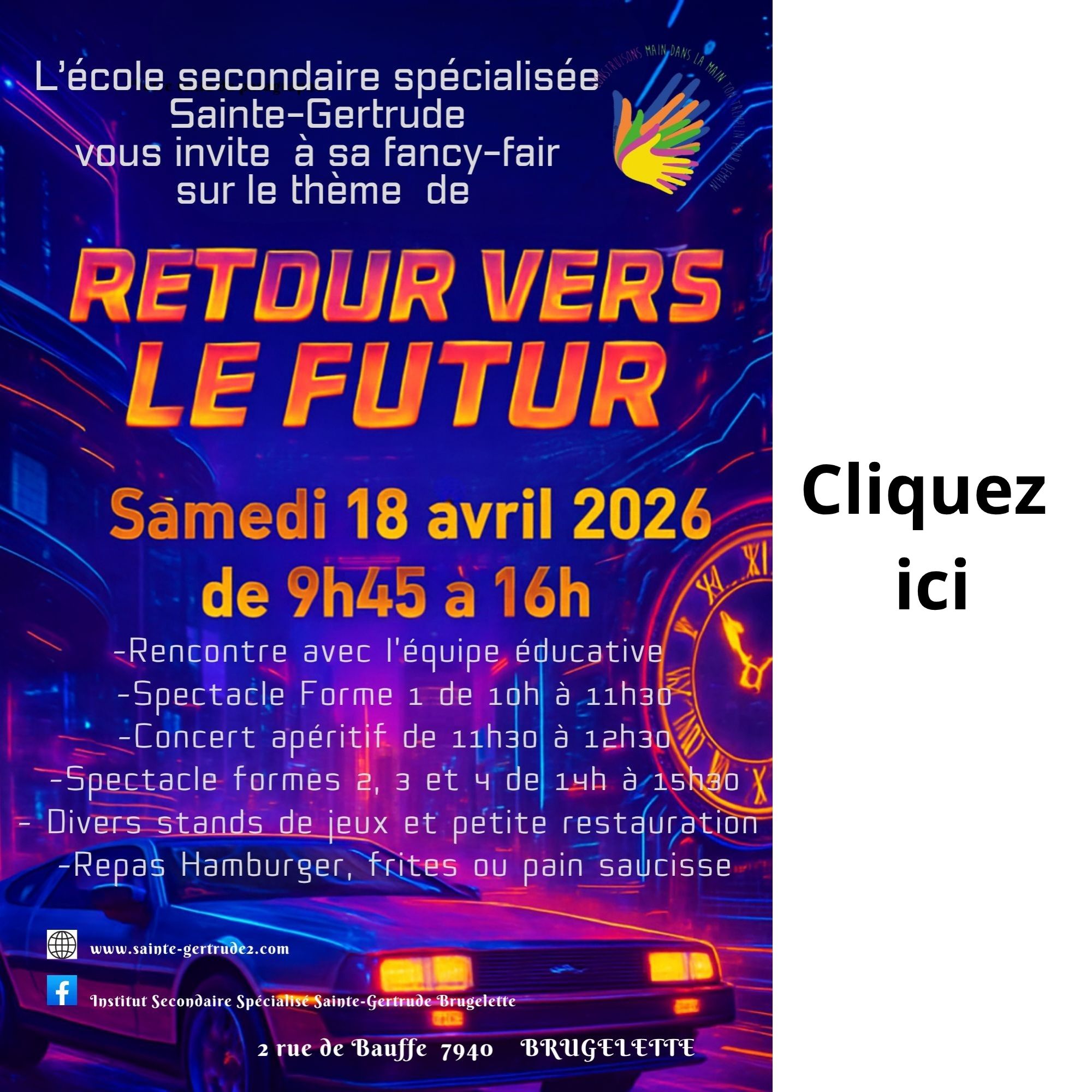 Fête scolaire de l'école secondaire Sainte-Gertrude à Brugelette - cliquez ici